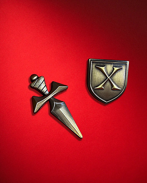 Sword and Shield Pin Set